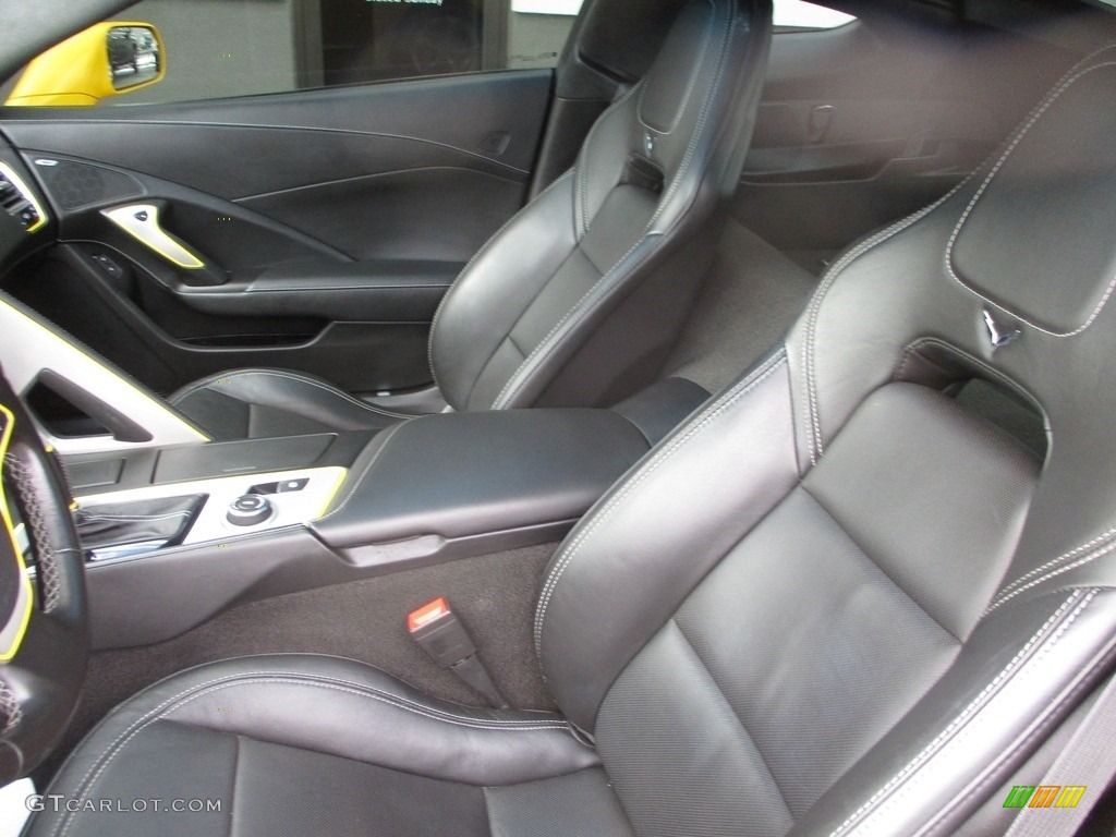 2014 Corvette Stingray Coupe Z51 - Velocity Yellow Tintcoat / Jet Black photo #7