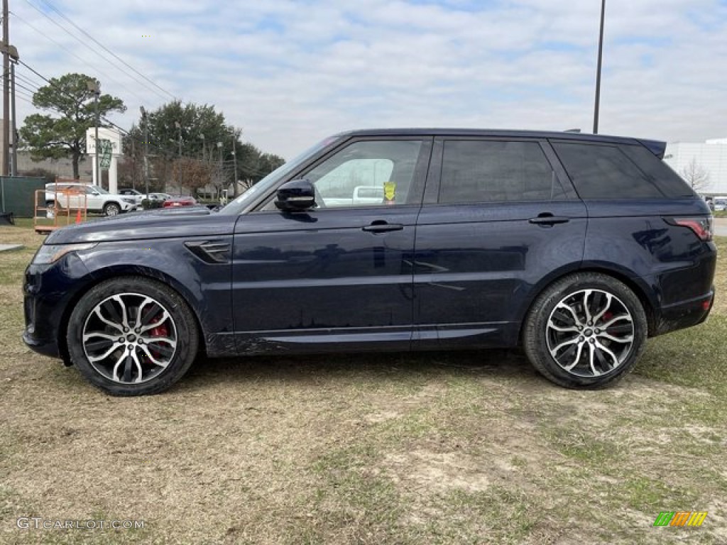 2021 Range Rover Sport HSE Dynamic - Portofino Blue Metallic / Vintage Tan/Ebony photo #7