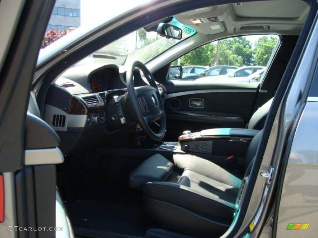 2007 7 Series 750Li Sedan - Sterling Grey Metallic / Black photo #10