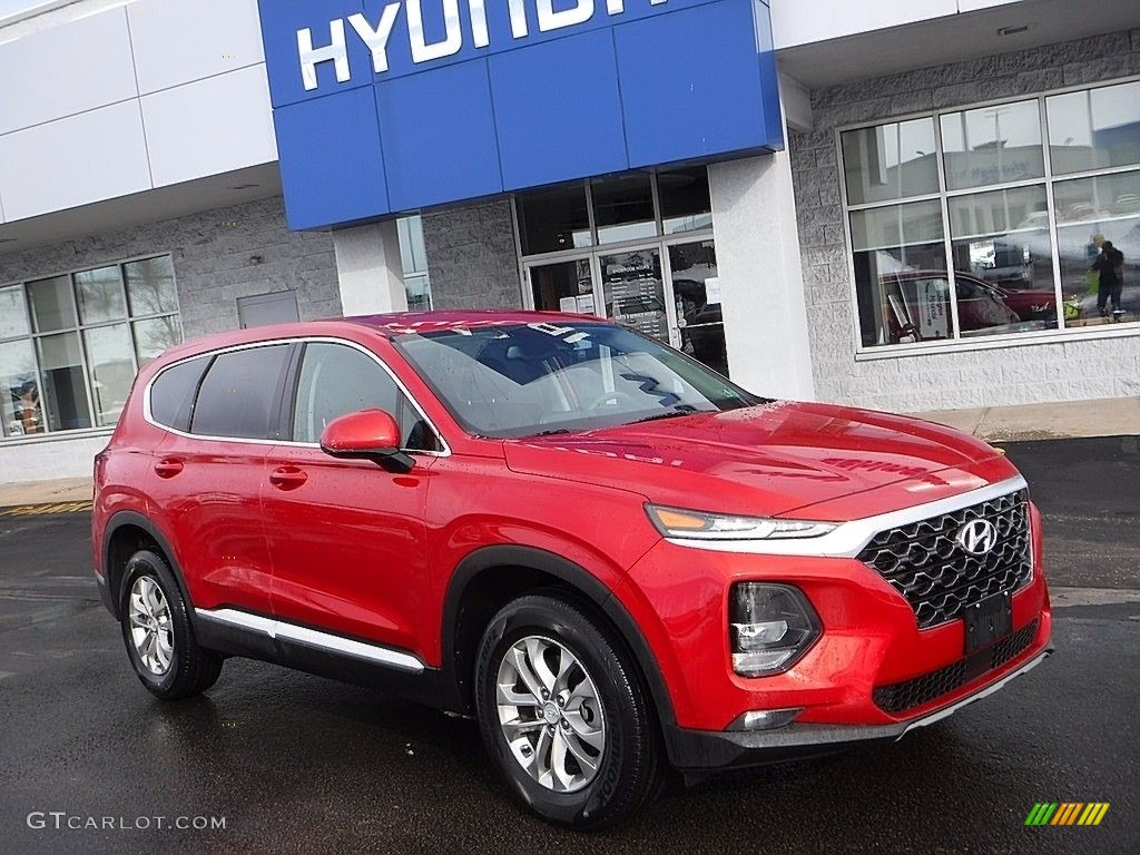 2020 Calypso Red Hyundai Santa Fe SEL AWD 140987038 Photo 12