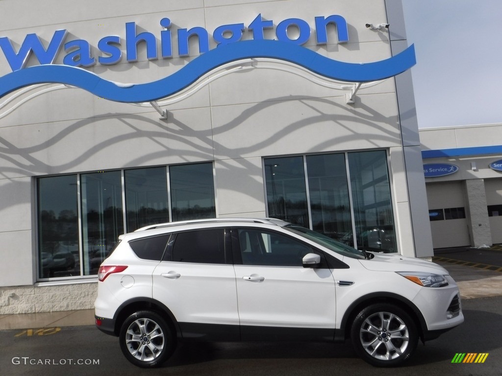 2016 Escape Titanium 4WD - White Platinum Metallic / Medium Light Stone photo #2