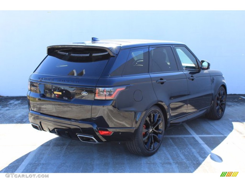 2021 Range Rover Sport HST - Santorini Black Metallic / Pimento/Ebony photo #2