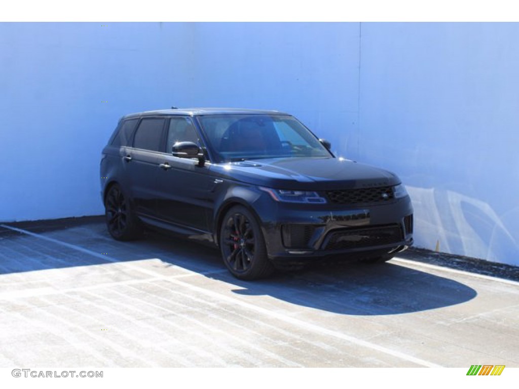2021 Range Rover Sport HST - Santorini Black Metallic / Pimento/Ebony photo #4