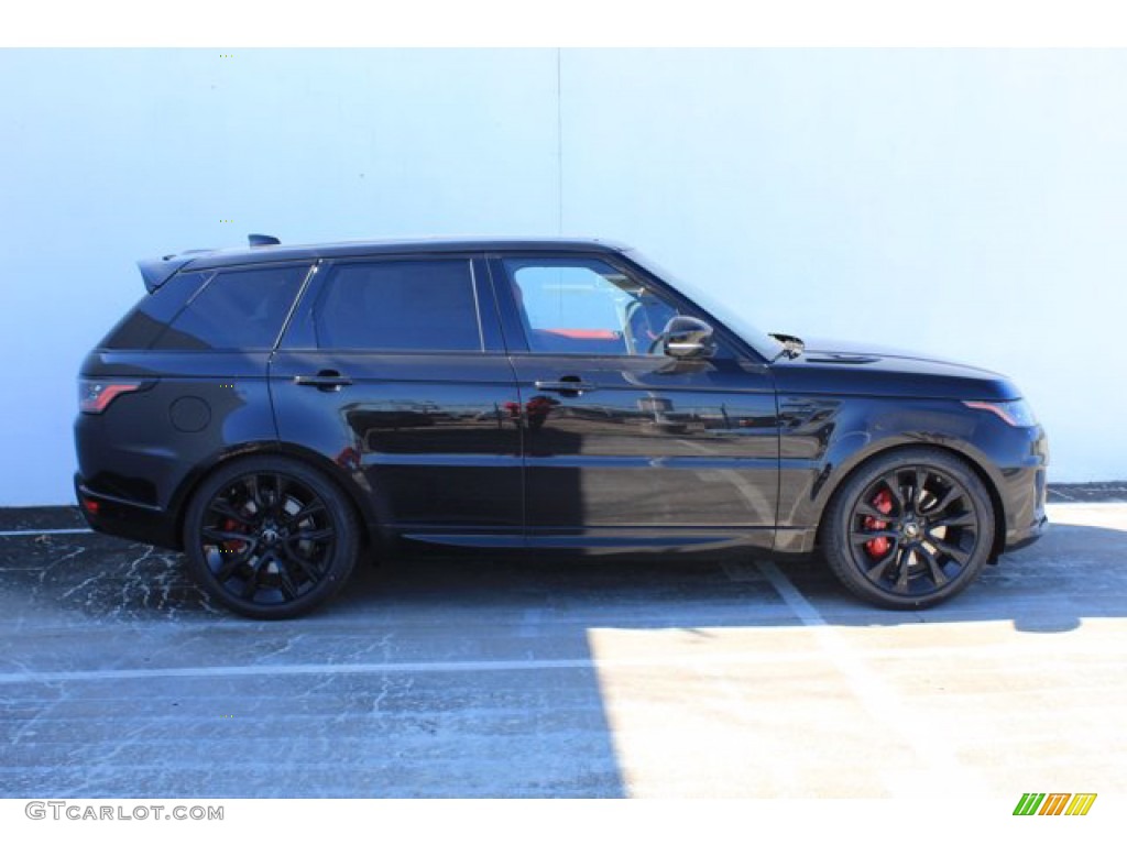 2021 Range Rover Sport HST - Santorini Black Metallic / Pimento/Ebony photo #5