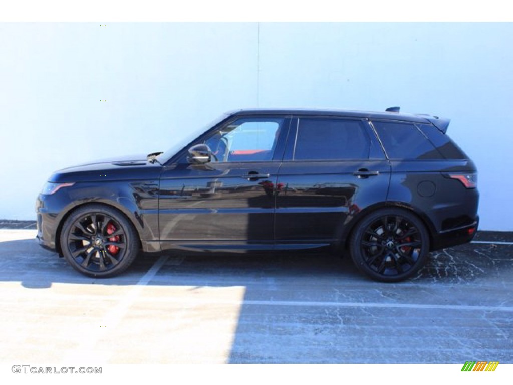 2021 Range Rover Sport HST - Santorini Black Metallic / Pimento/Ebony photo #6