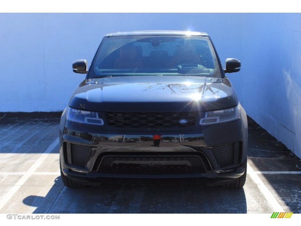 2021 Range Rover Sport HST - Santorini Black Metallic / Pimento/Ebony photo #8
