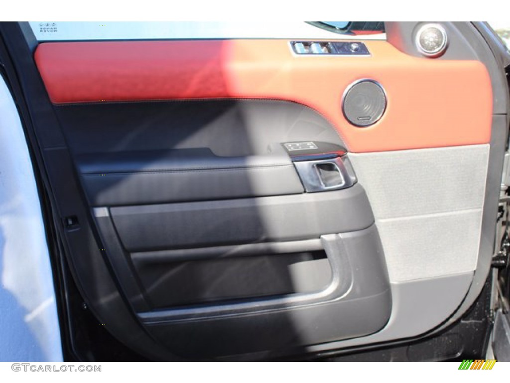 2021 Range Rover Sport HST - Santorini Black Metallic / Pimento/Ebony photo #10