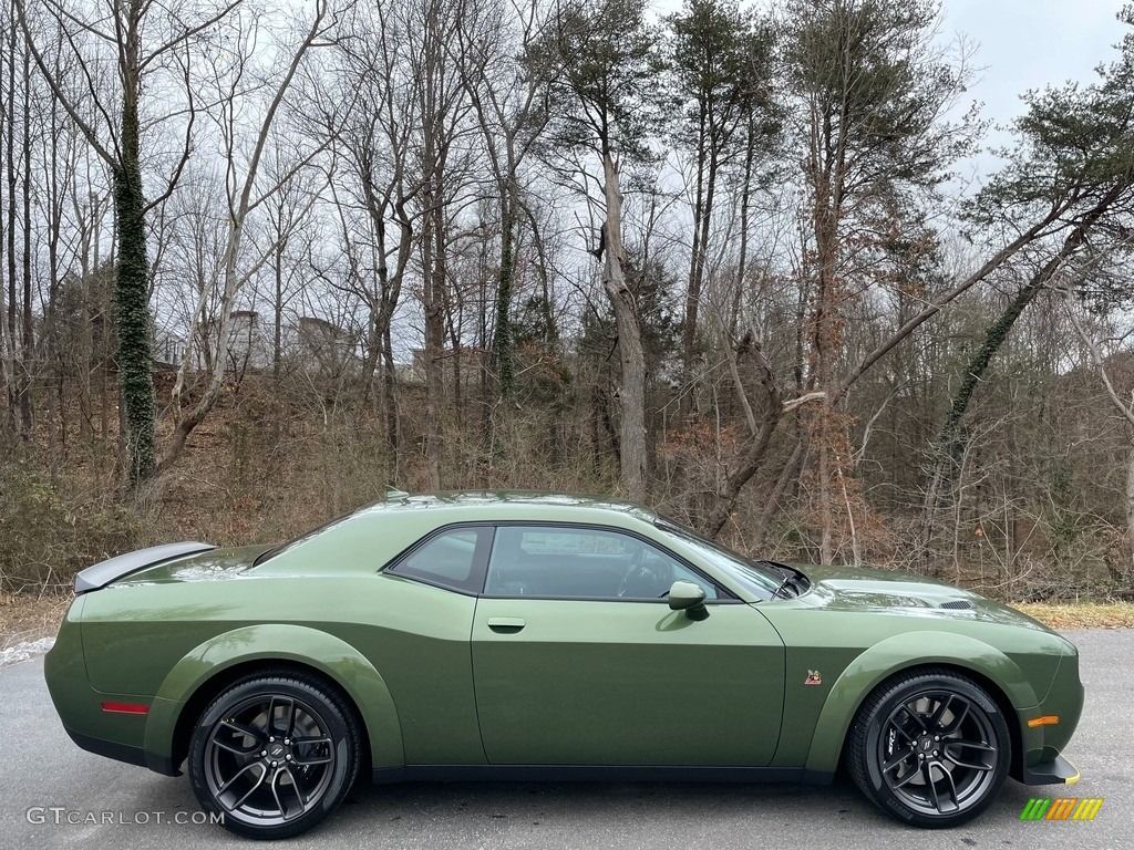 F8 Green 2021 Dodge Challenger R/T Scat Pack Widebody Exterior Photo #140992863