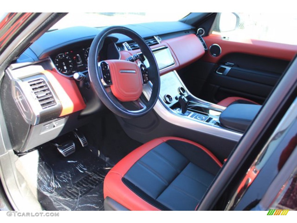 2021 Range Rover Sport HST - Santorini Black Metallic / Pimento/Ebony photo #12