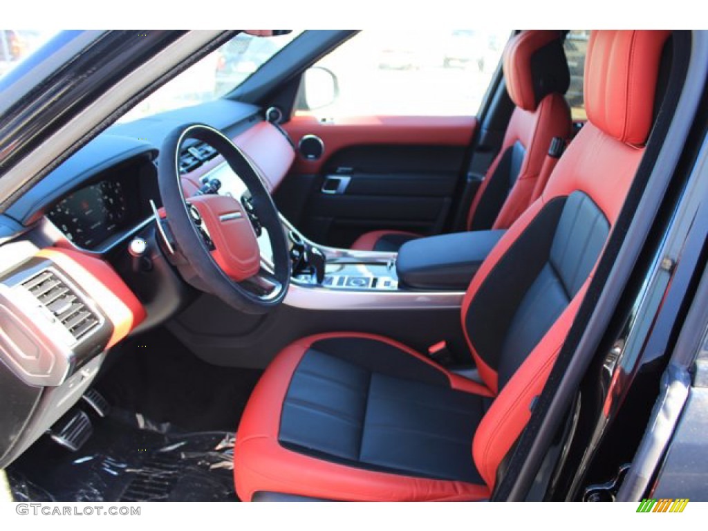 2021 Range Rover Sport HST - Santorini Black Metallic / Pimento/Ebony photo #13