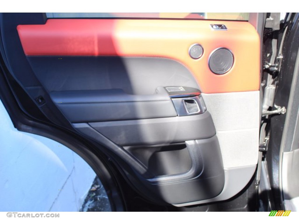 2021 Range Rover Sport HST - Santorini Black Metallic / Pimento/Ebony photo #24