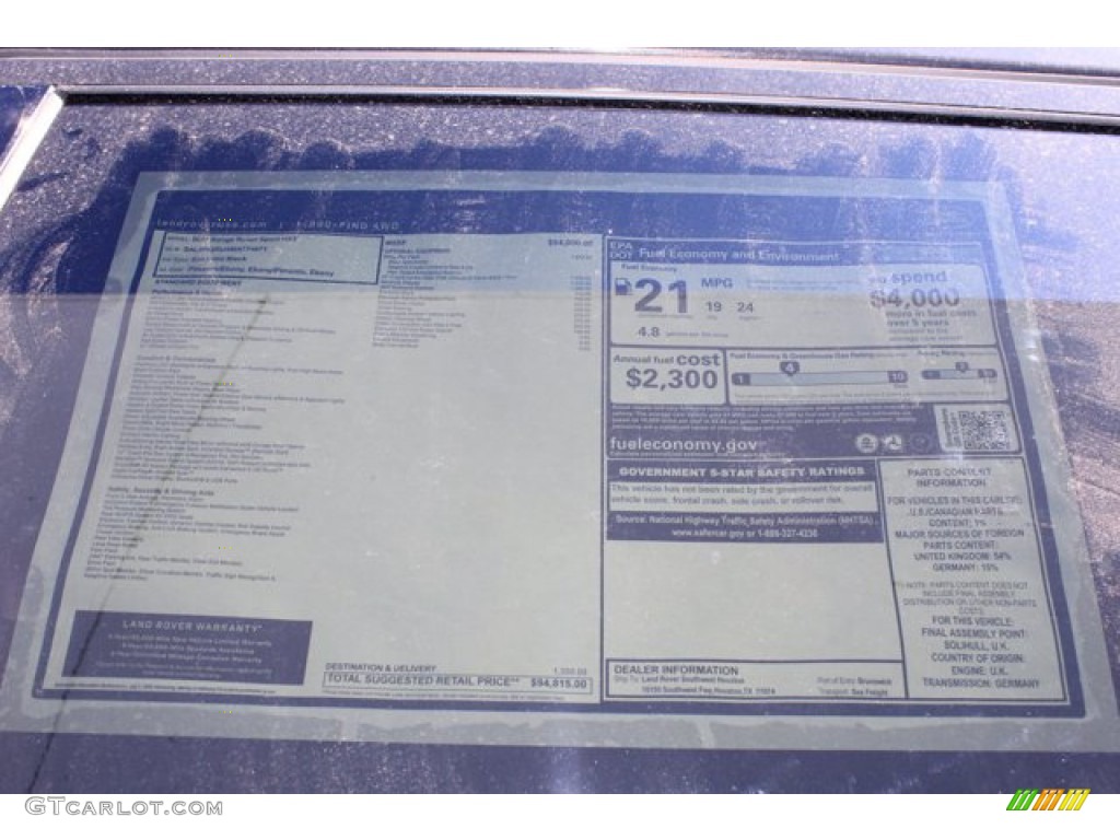 2021 Range Rover Sport HST - Santorini Black Metallic / Pimento/Ebony photo #28