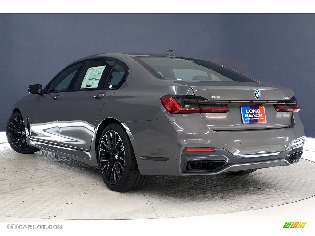 2021 7 Series 750i xDrive Sedan - Bernina Gray Amber Effect / Black photo #3