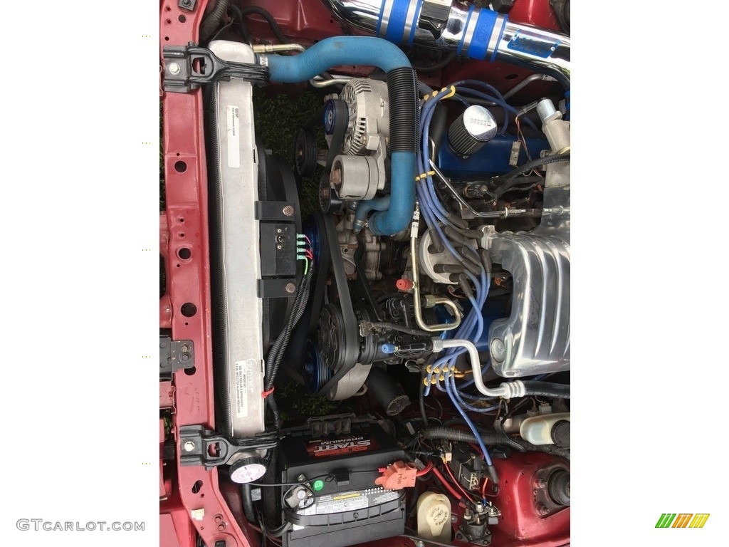 1991 Mustang GT Coupe - Medium Red / Scarlet Red photo #3