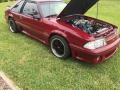 1991 Medium Red Ford Mustang GT Coupe  photo #6