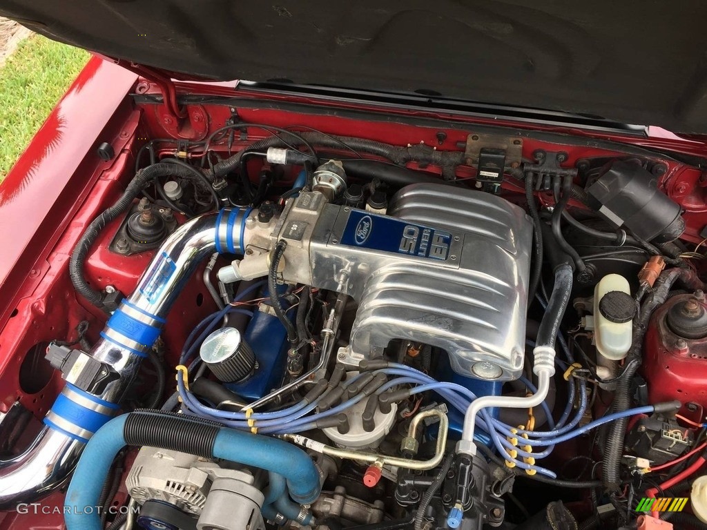 1991 Mustang GT Coupe - Medium Red / Scarlet Red photo #7