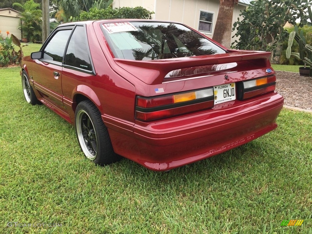 1991 Mustang GT Coupe - Medium Red / Scarlet Red photo #10