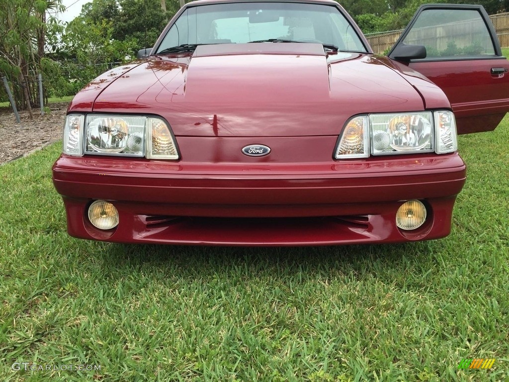 1991 Mustang GT Coupe - Medium Red / Scarlet Red photo #17