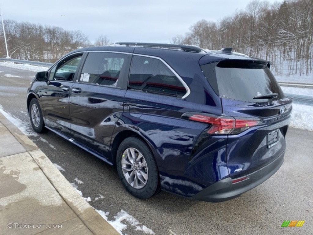 2021 Sienna XLE AWD Hybrid - Blueprint / Graphite photo #2