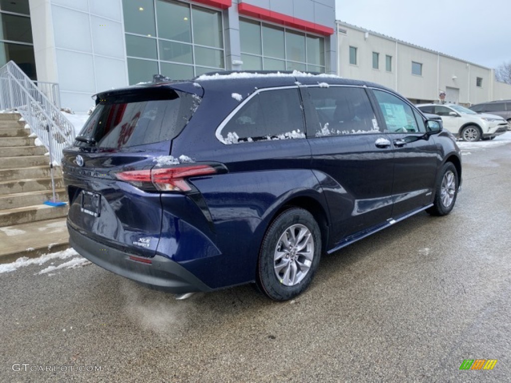 2021 Sienna XLE AWD Hybrid - Blueprint / Graphite photo #13
