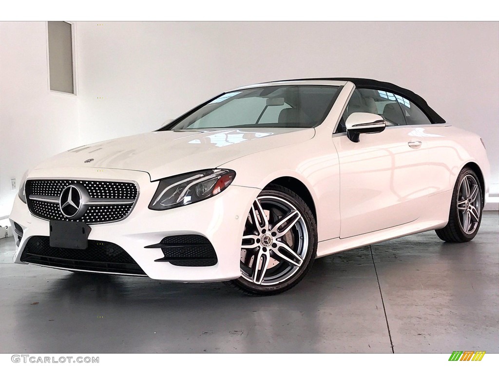 2018 E 400 Convertible - Polar White / Macchiato Beige/Espresso Brown photo #12