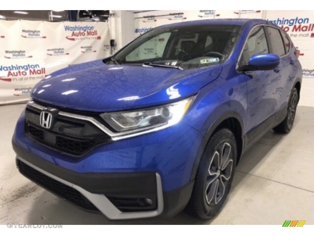 2021 CR-V EX-L AWD - Aegean Blue Metallic / Black photo #3