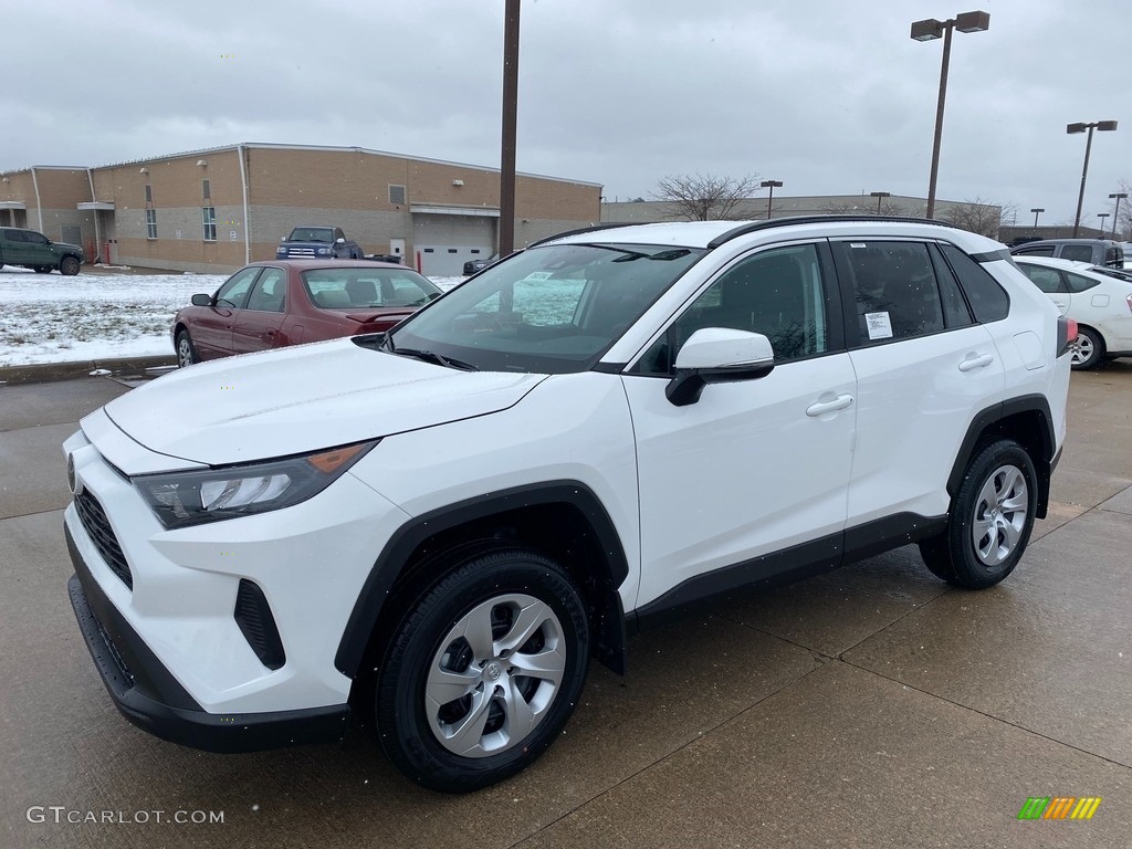 Super White 2021 Toyota RAV4 LE AWD Exterior Photo #140996721