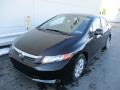 Crystal Black Pearl - Civic LX Sedan Photo No. 9