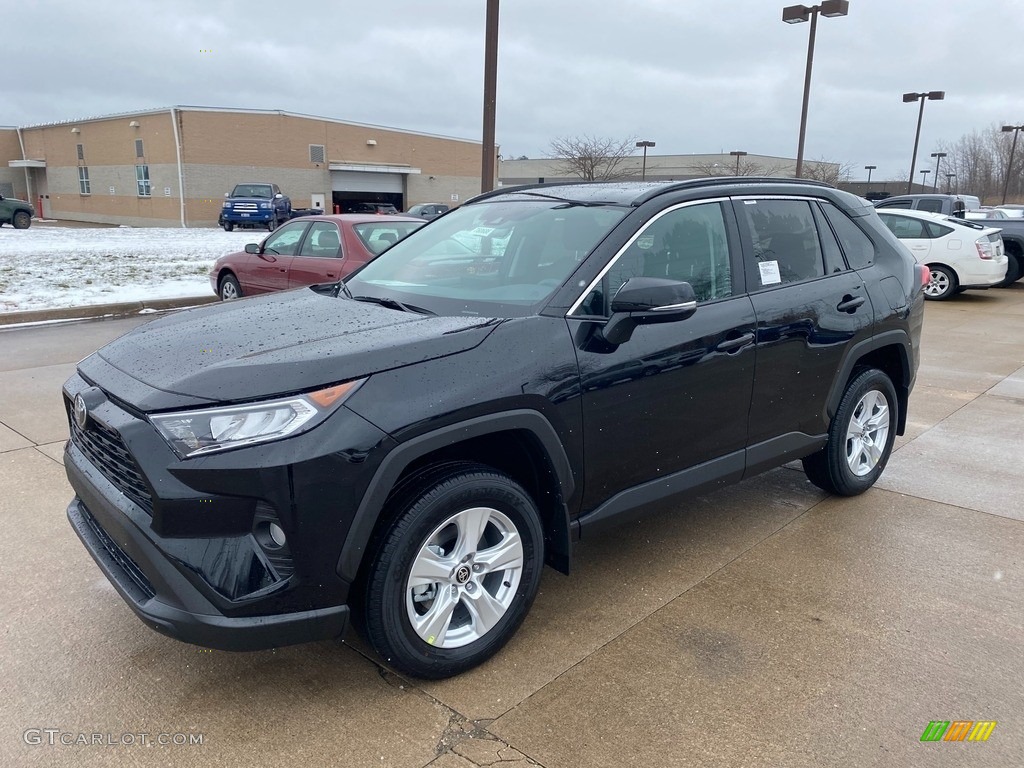 2021 RAV4 XLE AWD - Midnight Black Metallic / Black photo #1