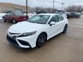 Super White 2021 Toyota Camry SE AWD