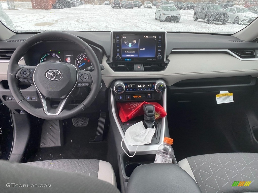 2021 RAV4 XLE AWD Hybrid - Midnight Black Metallic / Light Gray photo #4