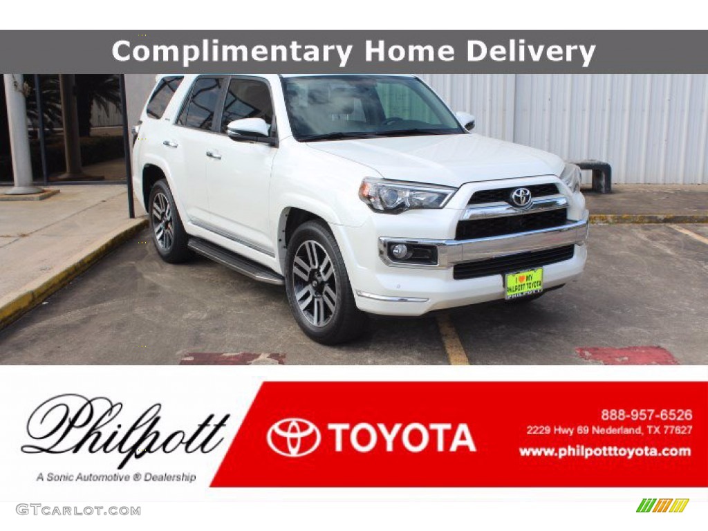 2017 4Runner Limited - Blizzard Pearl White / Sand Beige photo #1