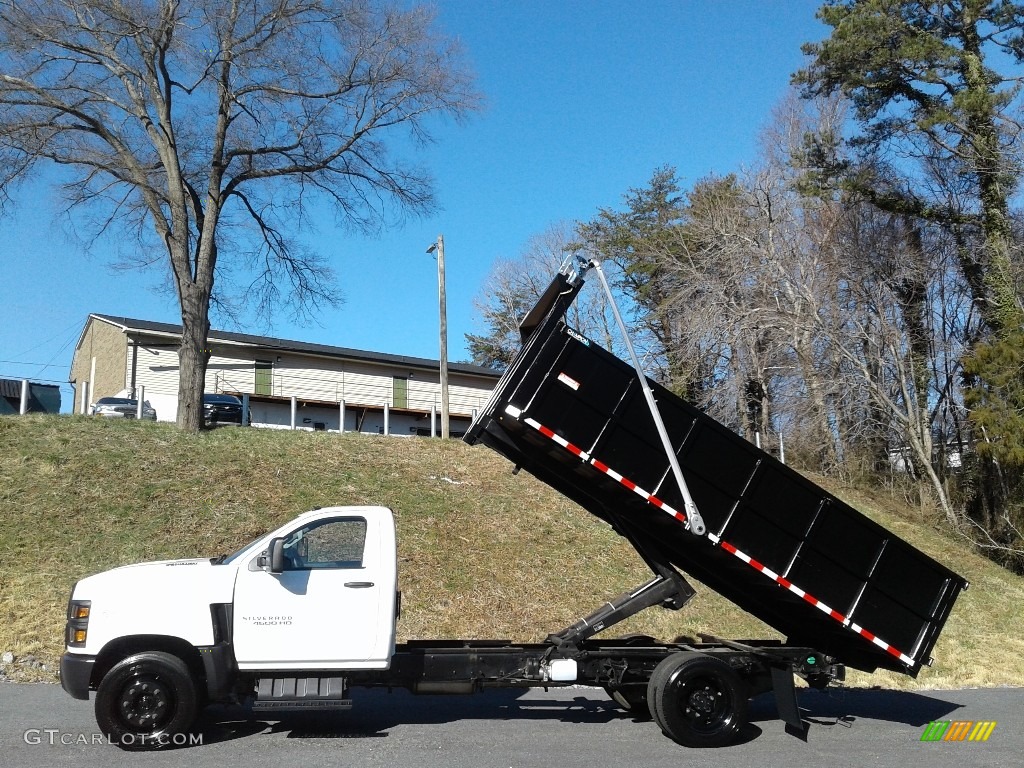 Summit White 2020 Chevrolet Silverado 4500HD Crew Cab Chassis Dump Truck Exterior Photo #140998224