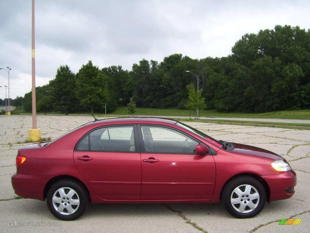 2008 Corolla LE - Impulse Red Pearl / Beige photo #1