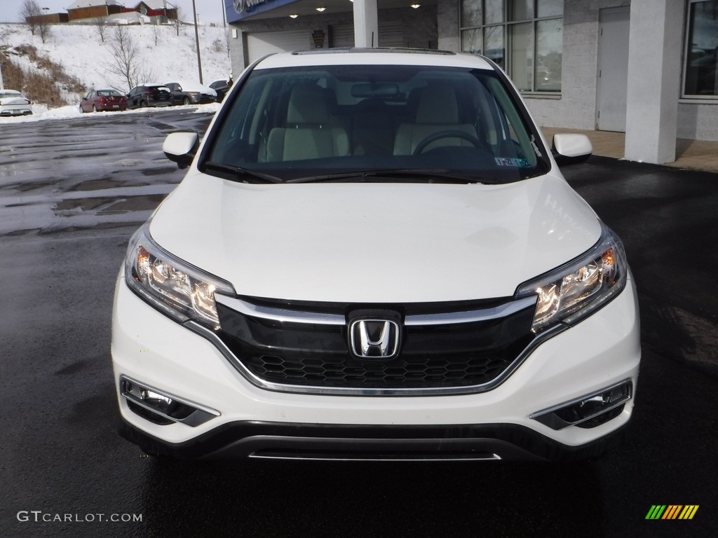 2016 CR-V EX AWD - White Diamond Pearl / Beige photo #5