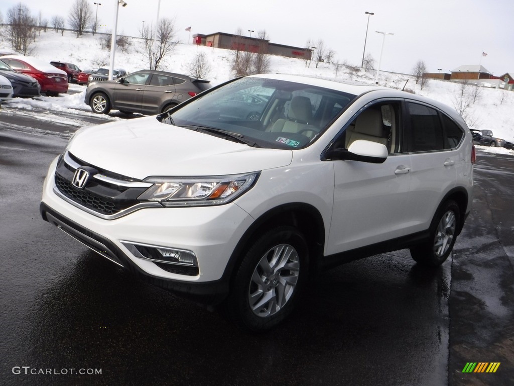 2016 CR-V EX AWD - White Diamond Pearl / Beige photo #6