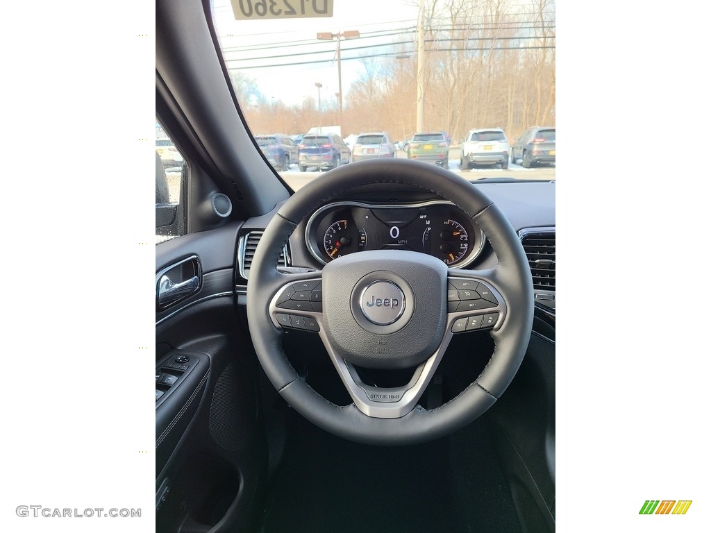 2021 Jeep Grand Cherokee Limited 4x4 Black Steering Wheel Photo #141000850