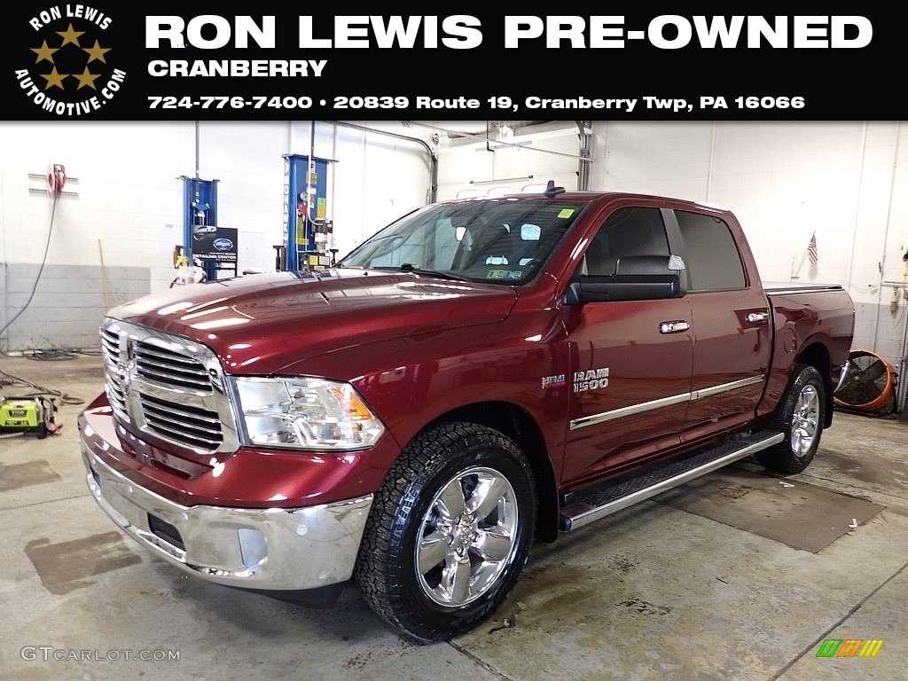 2018 1500 Big Horn Crew Cab 4x4 - Delmonico Red Pearl / Black/Diesel Gray photo #1