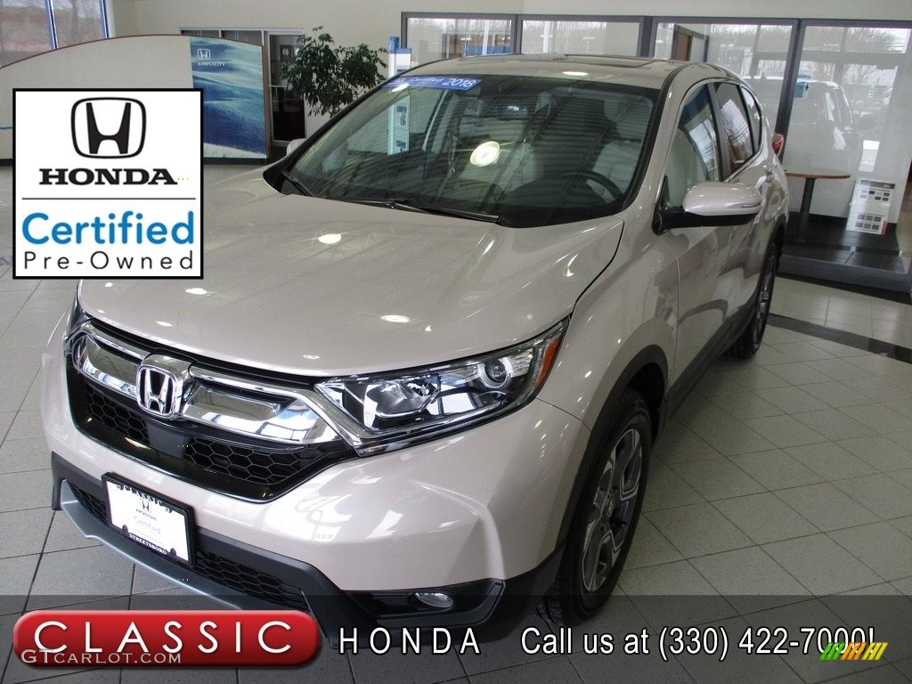 2018 CR-V EX-L AWD - Sandstorm Metallic / Ivory photo #1