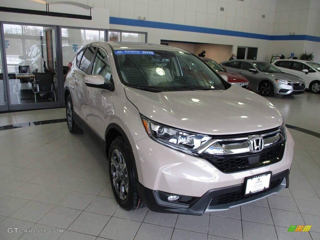 2018 CR-V EX-L AWD - Sandstorm Metallic / Ivory photo #3