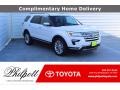 2018 White Platinum Ford Explorer Limited 4WD  photo #1