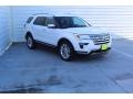 2018 White Platinum Ford Explorer Limited 4WD  photo #2