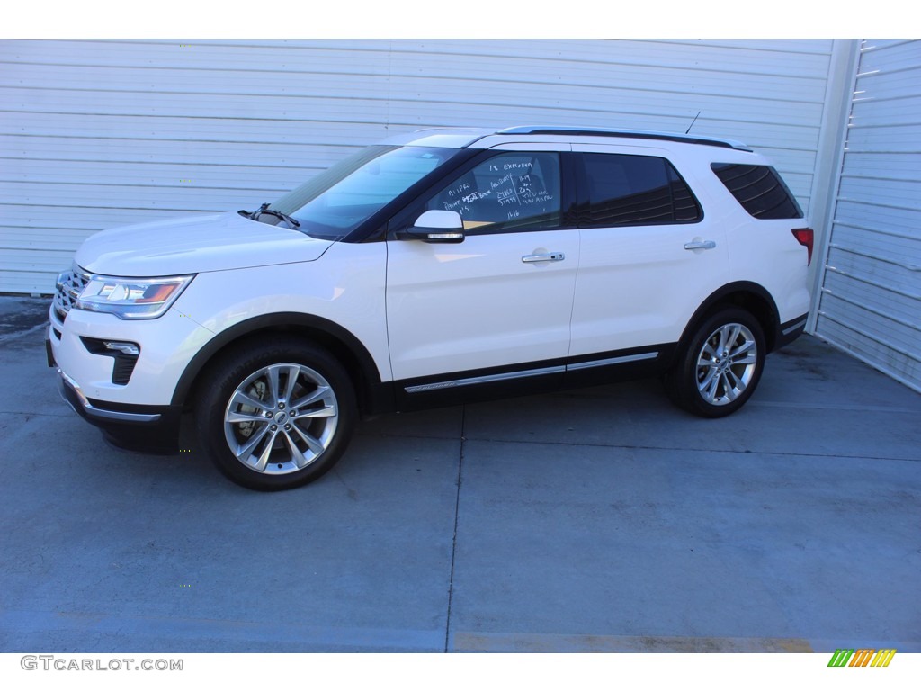 2018 Explorer Limited 4WD - White Platinum / Ebony Black photo #6