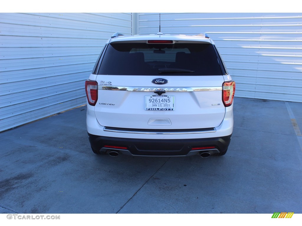 2018 Explorer Limited 4WD - White Platinum / Ebony Black photo #8