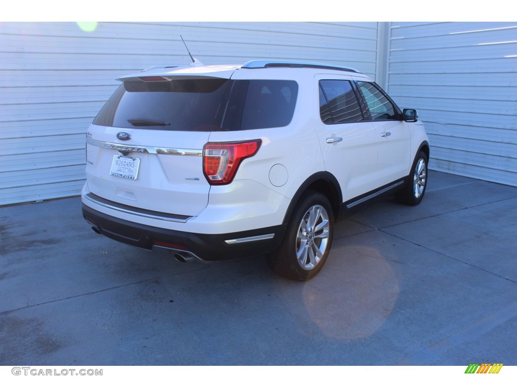 2018 Explorer Limited 4WD - White Platinum / Ebony Black photo #9