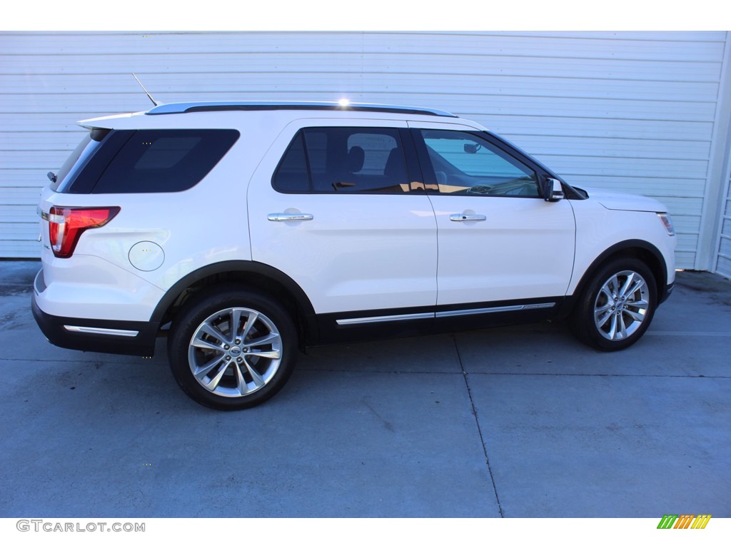 2018 Explorer Limited 4WD - White Platinum / Ebony Black photo #10