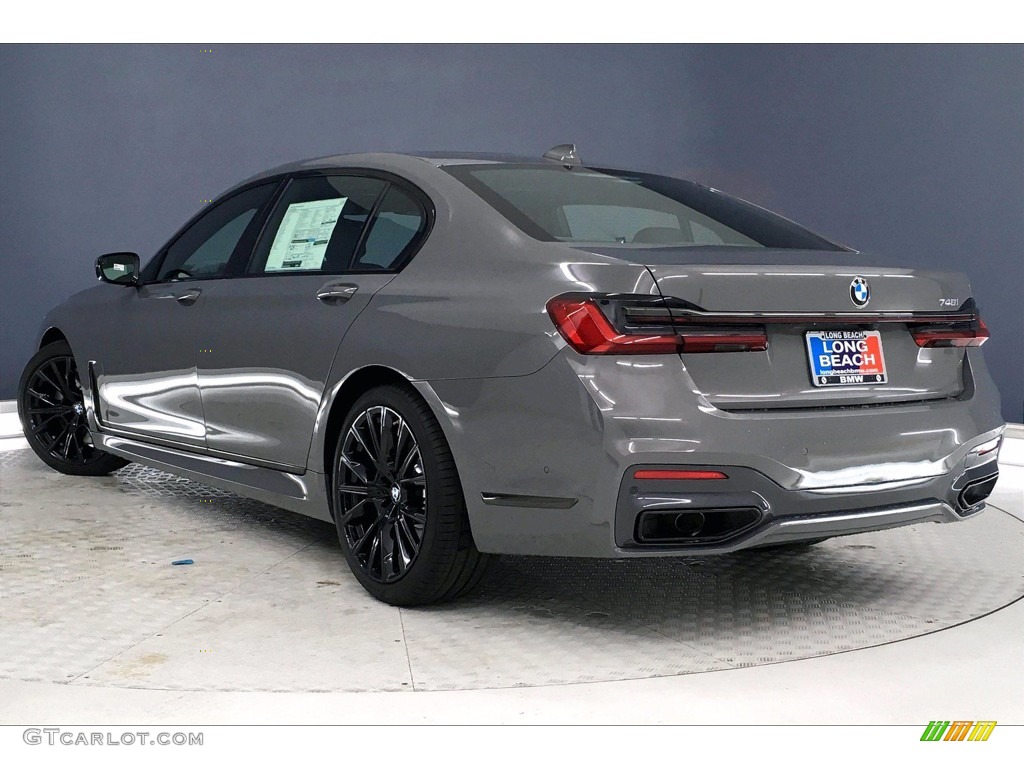 2021 7 Series 740i Sedan - Bernina Gray Amber Effect / Black photo #3