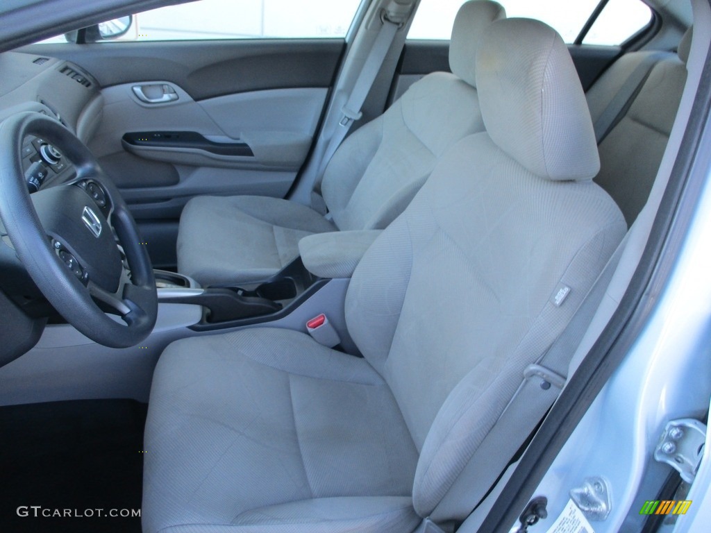 2012 Civic LX Sedan - Cool Mist Metallic / Gray photo #11
