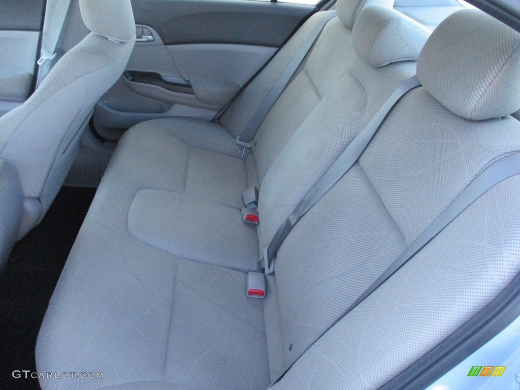 2012 Civic LX Sedan - Cool Mist Metallic / Gray photo #12