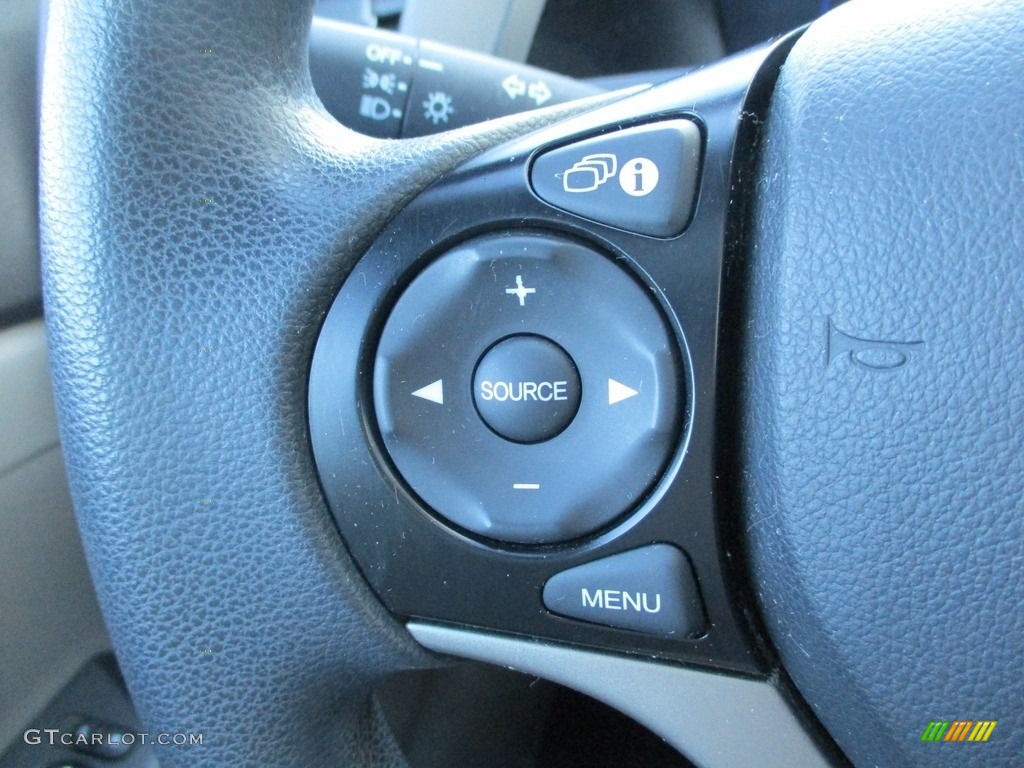 2012 Civic LX Sedan - Cool Mist Metallic / Gray photo #17
